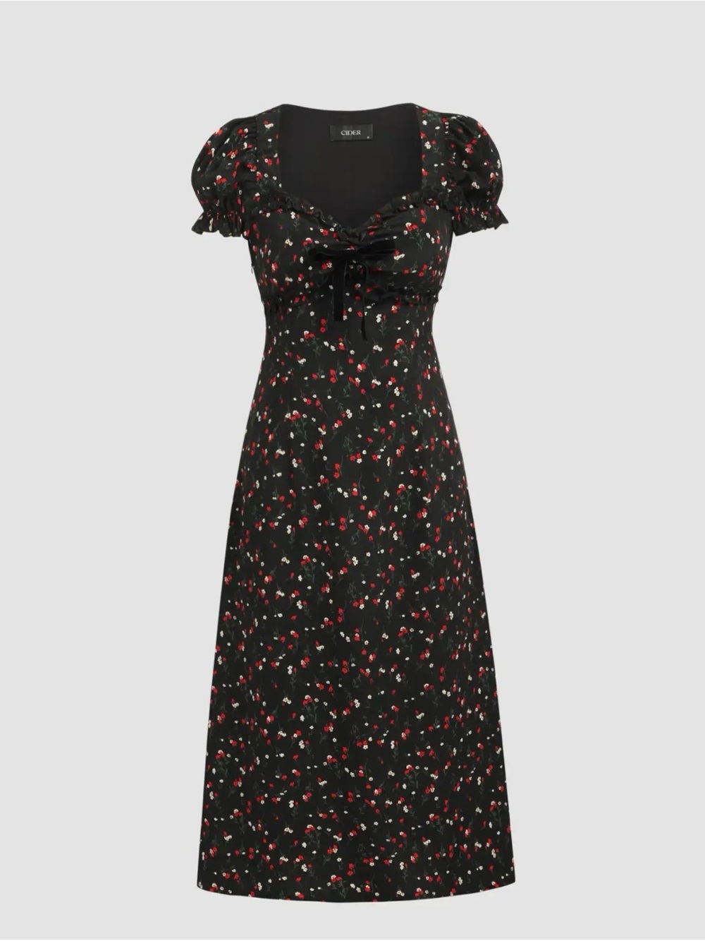 Romantic Style Puff Sleeve Dress